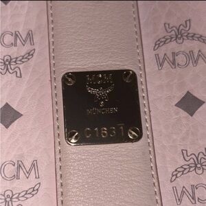 MCM Light Pink Logo Tote
